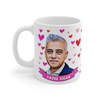 Sadiq Khan London Mayor Appreciation Society Gift Fan Mug. Labour Party Present. Handmade in England