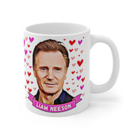 Liam Neeson Cute Gift Mug. Stunning Oil Painting Design. Great Fan Present! Handmade Locally!