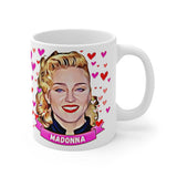 Madonna Cute Gift Mug. Stunning Oil Painting Design. Great Fan Present! Handmade Locally