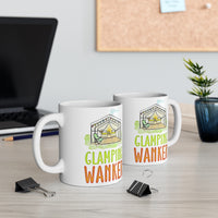 GLAMPING WANKER -  Funny Cheeky Cute Camping Staycation Holiday Gift Mug! UK Designed & Handmade