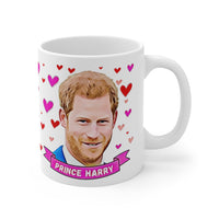 Prince Harry Appreciation Society Gift Fan Mug. Royal Family Present. Handmade in England