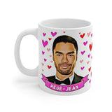 Regé-Jean Actor Gift Mug - Bridgerton TV Series Simon Basset.  Fan Present. Handmade in England.