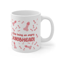 Stop Being An Angry Knobhead! Gift Mug - Funny & Rude Humour Present To Say Sorry!