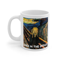 Back In The Office, "The Scream" Cheeky Gift Mug! For those dreading the office! Handmade in England. FREE FAST UK & USA DELIVERY!