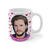 Kit Harington Cute Gift Mug. Stunning Oil Painting Design. Great Present For Fans! Handmade Locally