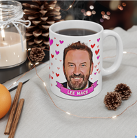 Lee Mack Cute Mug. Stunning Oil Painting Design. Great Fan Present! Handmade in England