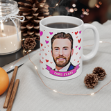 Chris Evans Fan Mug. Stunning Oil Painting Design. Great Present For Fans! Handmade in England