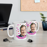 Piers Morgan Cute Gift Mug. Stunning Oil Painting Design. Great Fan Present! Handmade in England.