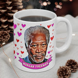 Morgan Freeman Cute Gift Mug. Stunning Oil Painting Design. Great Fan Present! Handmade in USA