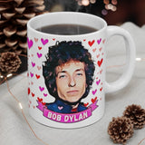 Bob Dylan Cute Gift Mug. Stunning Oil Painting Design. Great Fan Present! Handmade Locally