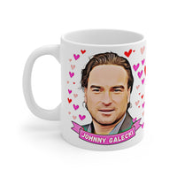 Johnny Galecki Cute Gift Mug. Stunning Oil Painting Design. Great Fan Present! Handmade Locally