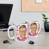 Bill Gates Cute Gift Mug. Stunning Oil Painting Design. Great Fan Present! Handmade Locally