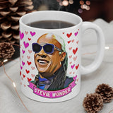 Stevie Wonder Cute Gift Mug. Stunning Oil Painting Design. Great Fan Present! Handmade Locally