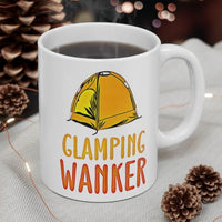 GLAMPING WANKER -  Funny Cheeky Cute Camping Staycation Holiday Gift Mug! UK Designed & Handmade