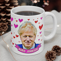 Prime Minister Boris Johnson Appreciation Society Gift Fan Mug. Conservative Party Present.  Handmade in England