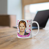 J.K. Rowling Cute Gift Mug. Stunning Oil Painting Design. Great Fan Present! Handmade Locally!