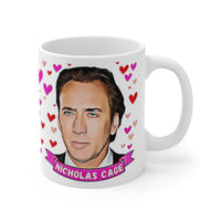 Nicholas Cage Cute Gift Mug. Stunning Oil Painting Design. Great Fan Present! Handmade