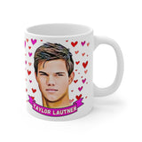 Taylor Lautner Cute Gift Mug. Stunning Oil Painting Design. Great Fan Present! Handmade Locally