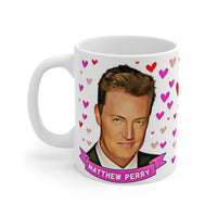 Matthew Perry Cute Mug. Stunning Oil Painting Design. Great Present For Chandler Friends Fans! Handmade