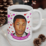 Pharrell Williams Cute Gift Mug. Stunning Oil Painting Design. Great Fan Present! Handmade