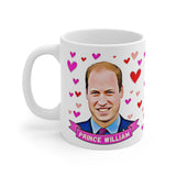 Prince William Appreciation Society Gift Fan Mug. Royal Family Present. Handmade in England