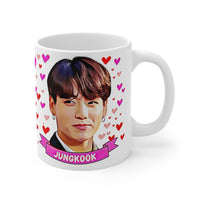 Jungkook Cute Gift Mug. Stunning Oil Painting Design. Great Fan Present! Handmade Locally