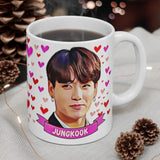 Jungkook Cute Gift Mug. Stunning Oil Painting Design. Great Fan Present! Handmade Locally