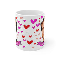 Robert Pattinson Cute Gift Mug. Stunning Oil Painting Design. Great Fan Present! Handmade in England.