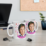 Paul McCartney Cute Gift Mug. Stunning Oil Painting Design. Great Fan Present! Handmade Locally!