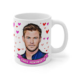 Chris Hemsworth Cute Mug. Great Present For Fans! Handmade in England