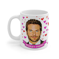 Bradley Cooper Cute Gift Mug. Stunning Oil Painting Design. Great Fan Present! Handmade in England.