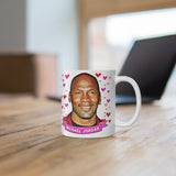 Michael Jordan Cute Gift Mug. Stunning Oil Painting Design. Great Fan Present! Handmade Locally