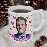 Labour Leader Keir Starmer Appreciation Society Gift Fan Mug. Labour Party Present. Handmade in England