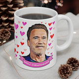 Arnold Schwarzenegger Cute Gift Mug. Stunning Oil Painting Design. Great Fan Present! Handmade