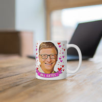 Bill Gates Cute Gift Mug. Stunning Oil Painting Design. Great Fan Present! Handmade Locally