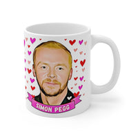 Simon Pegg Cute Gift Mug. Stunning Oil Painting Design. Great Fan Present! Handmade Locally