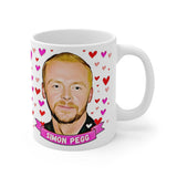 Simon Pegg Cute Gift Mug. Stunning Oil Painting Design. Great Fan Present! Handmade Locally