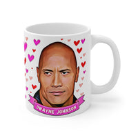 Dwayne Johnson Cute Gift Mug. Stunning Oil Painting Design. Great Fan Present! Handmade in USA