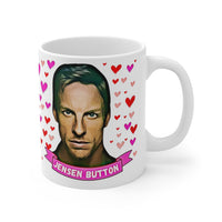 Jensen Button Cute Gift Mug. Stunning Oil Painting Design. Great Fan Present! Handmade Locally