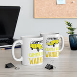 Camper Van Wanker -  Funny Cheeky Cute Gift Mug! UK. Present For Owners. Handmade in England