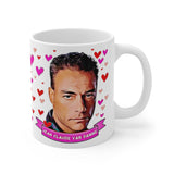 Jean Claude Van Damme Cute Gift Mug. Stunning Oil Painting Design. Great Fan Present! Handmade