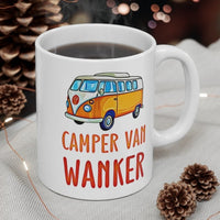 Camper Van Wanker -  Funny Cheeky Cute Gift Mug! Handmade in England