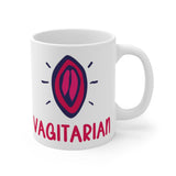 Vagitarian Mug - Funny & Rude LBGT Gift Mug Lesbian Present Girlfriend Gay Presents Hilarious Anniversary Valentine's Birthday