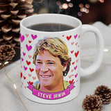 Steve Irwin Cute Gift Mug. Stunning Oil Painting Design. Great Fan Present! Handmade Locally