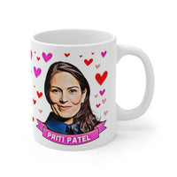 Priti Patel Appreciation Society Gift Fan Mug. Conservative Party Present. Handmade in England