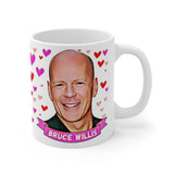 Bruce Willis  Cute Gift Mug. Stunning Oil Painting Design. Great Fan Present! Handmade in USA