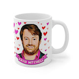 David Mitchell Cute Gift Mug. Stunning Oil Painting Design. Great Fan Present! Handmade in England.