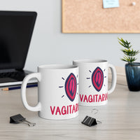 Vagitarian Mug - Funny & Rude LBGT Gift Mug Lesbian Present Girlfriend Gay Presents Hilarious Anniversary Valentine's Birthday