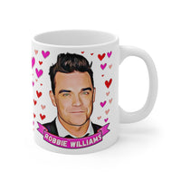 Robbie Williams  Cute Gift Mug. Stunning Oil Painting Design. Great Fan Present! Handmade