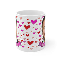 Ricky Gervais Cute Gift Mug. Stunning Oil Painting Design. Great Fan Present! Handmade Locally